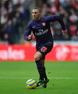 Kieran Gibbs in Action: FA Cup Third Round Clash between Swansea and Arsenal (2012-13)