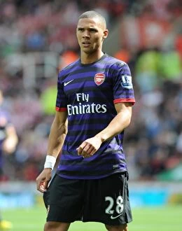 Images Dated 26th August 2012: Kieran Gibbs in Action: Stoke City vs Arsenal, Premier League 2012-13