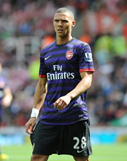 Stoke City V Arsenal 2012-13 Prints: Kieran Gibbs in Action: Stoke City vs Arsenal, Premier League 2012-13