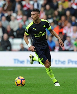 Sunderland V Arsenal 2016-17 Prints: Kieran Gibbs in Action: Sunderland vs. Arsenal, Premier League 2016-17
