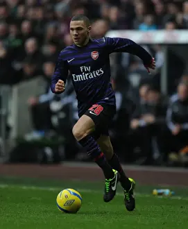 Swansea V Arsenal - FA Cup 3rd Rd 2012-13 Prints: Kieran Gibbs in Action: Swansea v Arsenal - FA Cup 3rd Round