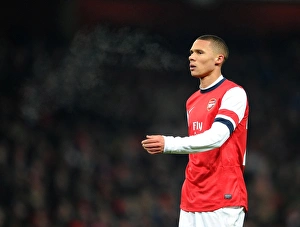 Arsenal V Swansea - FA Cup 3rd Rd Replay 2012-13 Prints: Kieran Gibbs (Arsenal). Arsenal 1: 0 Swansea City