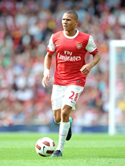 Arsenal V AC Milan 2010-11 Prints: Kieran Gibbs (Arsenal). Arsenal 1: 1 AC Milan. Emirates Cup, pre season