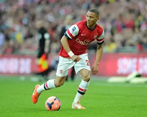 Arsenal V Wigan Athletic - FA Cup Semi Final 2014 Prints: Kieran Gibbs (Arsenal). Arsenal 1: 1 Wigan Athletic