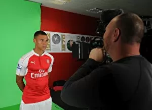 Kieran Gibbs (Arsenal). Arsenal 1st Team Photocall and Training Session. Emirates Stadium