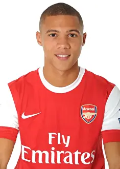 Previous Season Players Prints: Kieran Gibbs (Arsenal). Arsenal 1st Team Photocall and Membersday. Emirates Stadium