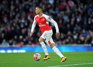 Arsenal v Burnley FA Cup 4th Rd 2016 Collection: Kieran Gibbs (Arsenal). Arsenal 2: 1 Burnley. FA Cup 4th Round. Emirates Stadium, 30 / 1 / 16