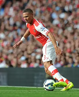 Kieran Gibbs (Arsenal). Arsenal 2: 1 Crystal Palace. Barclays Premier League. Emirates Stadium