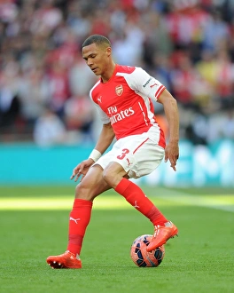 Reading V Arsenal FA Cup Semi Final 2014/15 Prints: Kieran Gibbs (Arsenal). Arsenal 2: 1 Reading, after extra time. FA Cup Semi Final