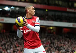Arsenal V Newcastle United 2012-13 Prints: Kieran Gibbs (Arsenal). Arsenal 7: 3 Newcastle United