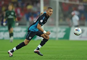 Malaysia XI V Arsenal Prints: Kieran Gibbs (Arsenal). Malaysia XI 0: 4 Arsenal, Bukit Jalil Stadium, Kuala Lumpur