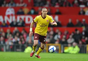 Manchester United V Arsenal FA Cup 2010-11 Prints: Kieran Gibbs (Arsenal). Manchester United 2: 0 Arsenal, FA Cup Sixth Round