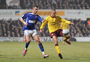 Ipswich Town v Arsenal Carling Cup 2010-11 Collection: Kieran Gibbs (Arsenal) Tamas Priskin (Ipswich). Ipswich Town 1: 0 Arsenal