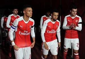 Kieran Gibbs, Francis Coquelin and Granit Xhaka (Arsenal). Arsenal 0: 2 Southampton