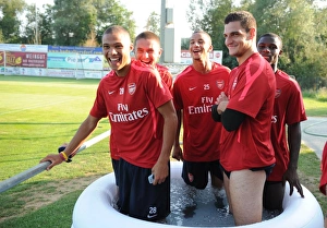 Images Dated 20th July 2010: Kieran Gibbs, Henri Lansbury, Craig Eastmond, Vito Mannone and Emmanuel Frimpong