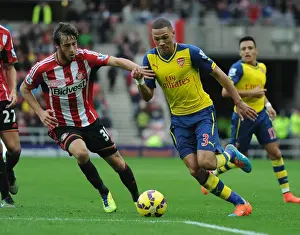 Kieran Gibbs Outmaneuvers Will Buckley: Sunderland vs Arsenal, Premier League 2014/15