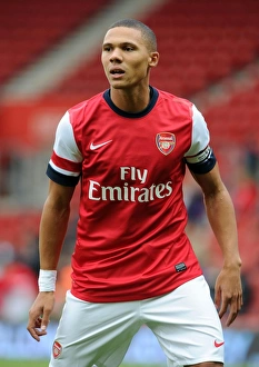 Arsenal V Anderlecht 2012-13 - Pre Season Prints: Kieran Gibbs in Pre-Season Action: Arsenal vs. Anderlecht (2012-13)
