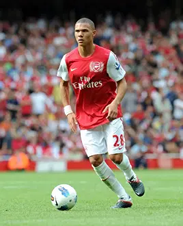 Arsenal V Swansea City 2011-12 Prints: Kieran Gibbs Scores the Winner: Arsenal 1-0 Swansea City, Premier League 2011-12