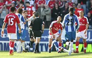 Kieran Gibbs Yellow Carded in Arsenal's 4-1 Victory over Wigan