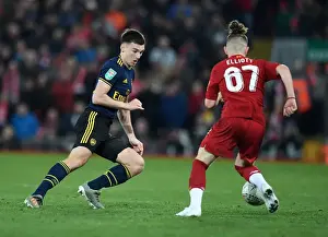 Kieran Tierney Closes In on Harvey Elliott: Liverpool vs Arsenal - Carabao Cup Showdown