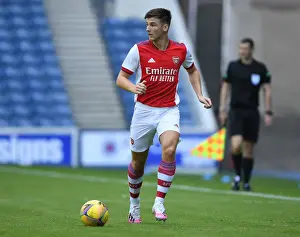 Glasgow Rangers V Arsenal 2021-22 Prints: Kieran Tierney Returns to Glasgow: Arsenal Star Faces His Former Team in Pre-Season Showdown