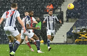 Images Dated 2nd January 2021: Kieran Tierney Scores First Arsenal Goal: Arsenal's Triumph Over West Bromwich Albion in the 2021