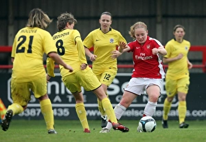 Arsenal Ladies v Sparta Prague 2009-10 Gallery: Kim Little (Arsenal) Heroldova (Sparta)