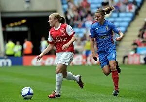 Images Dated 21st May 2011: Kim Little (Arsenal) Loren Dykes (Bristol). Arsenal Ladies 2: 0 Bristol Academy