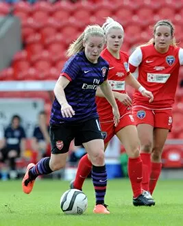Images Dated 26th May 2013: Kim Little (Arsenal) Nikki Watts (Bristol). Arsenal Ladies 3: 0 Bristol Academy. Womens FA Cup Final