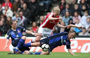 Kim Little (Arsenal) Stephanie Bannon and Lucy Bronze (Sunderland)