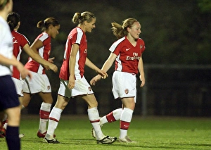 Images Dated 9th October 2008: Kim Little celebrates scoring her 2nd goal Arsenals 6th