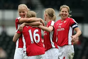 Images Dated 4th May 2009: Kim LIttle celebrates scoring Arsenals 2nd goal with
