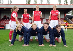 Arsenal Ladies v Bobruichanka 2011-12 Collection: Kim Little, Jordan Nobbs, Ellen White, Steph Houghton, Emma Bynre, Jayne Ludlow