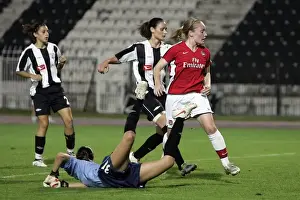 POAK Thessaloniki V Arsenal Ladies 2009-10 Prints: Kim Little scores Arsenals 3rd goal her 2nd past Charalampidou