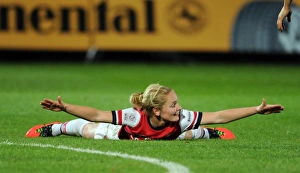 Arsenal Ladies V Birmingham City - WSL League Cup Final 2012-13 Prints: Kim Little Scores the Winning Goal: Arsenal Ladies FC Clinch FA WSL Continental Cup