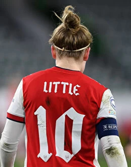 Images Dated 31st March 2022: Kim Little's Battle for Champions League Glory: Arsenal vs. VfL Wolfsburg