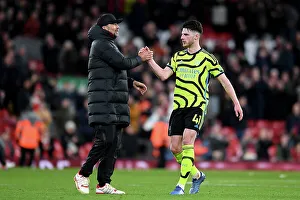 Klopp and Rice Share a Moment: Liverpool vs. Arsenal, Premier League 2023-24