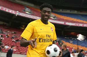 Kolo Toure in Action for Arsenal Against Seville at the Amsterdam Tournament, 2008
