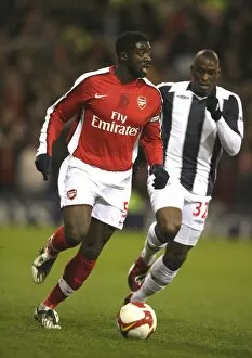 Images Dated 3rd March 2009: Kolo Toure (Arsenal) Abdoulaye Meite (West Brom)