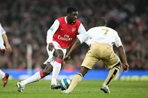 Images Dated 17th March 2008: Kolo Toure (Arsenal) George Boateng (Middlesbrough)