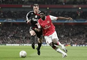 Arsenal v Liverpool Champions League 2007-08 Collection: Kolo Toure (Arsenal) Jamie Carragher (Liverpool)