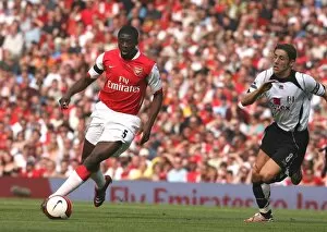Arsenal v Fulham 2006-07 Collection: Kolo Toure (Arsenal) Michael Brown (Arsenal)