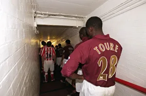 Images Dated 8th November 2005: Kolo Toure (Arsenal) in the players tunnell. Arsenal 3: 1 Sunderland