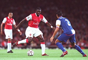 Arsenal V FC Porto Prints: Kolo Toure (Arsenal) Ricardo Costa (Porto)