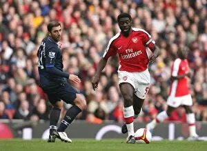 Arsenal v Blackburn Rovers 2008-9 Collection: Kolo Toure (Arsenal) Zurab Khizanishivili (Blackburn)