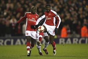 Images Dated 3rd March 2009: Kolo Toure & Bacary Sagna (Arsenal)