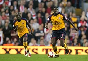 Liverpool v Arsenal 2008-9 Collection: Kolo Toure and Bacary Sagna (Arsenal)