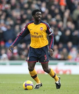 Images Dated 1st November 2008: Kolo Toure: Leading Arsenal to Victory over Stoke City, 1:2, Barclays Premier League, 2008