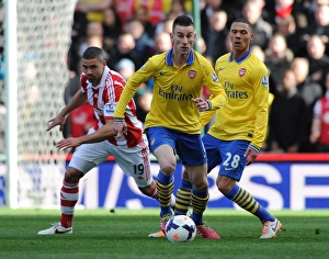 Koscielny Overcomes Walters: Stoke City vs. Arsenal, Premier League 2013-14
