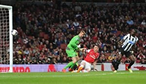 Newcastle United Collection: Koscielny Scores Dramatic Last-Minute Winner Against Newcastle: Arsenal 1-0